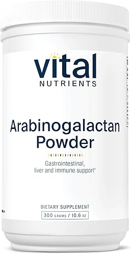 Vital Nutrients Arabinogalactan Powder | Suplemento vegano para apoyar la salud gastrointestinal, el hígado y el apoyo inmunológico* | Sin gluten,