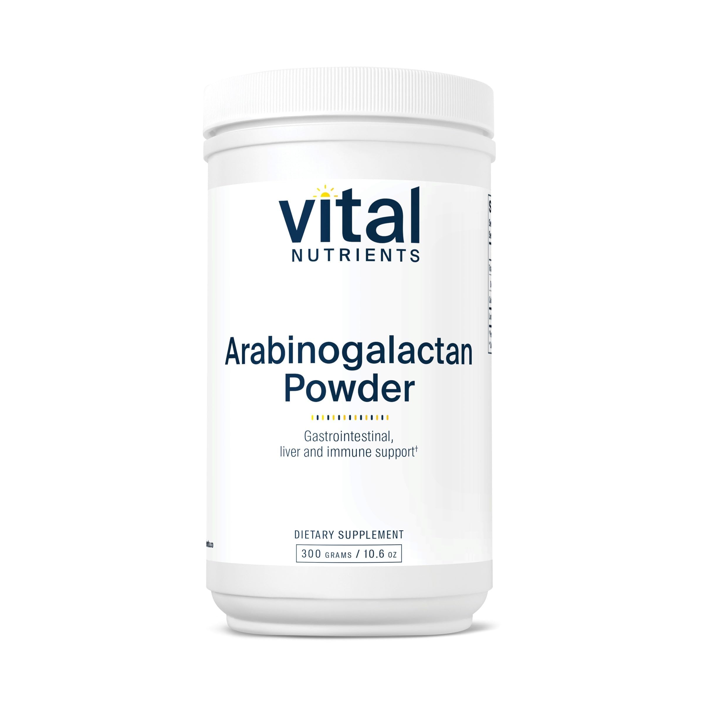 Vital Nutrients Arabinogalactan Powder, GI, Liver & Immune Support,* 300g
