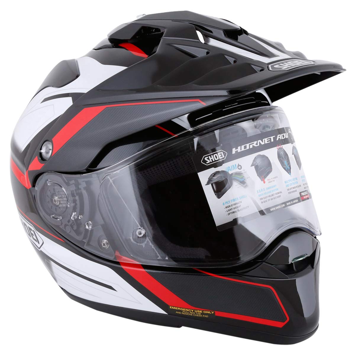Shoei 14071005 Hornet-ADV Seeker Tc-1 Helmet, Red and Black : Buy