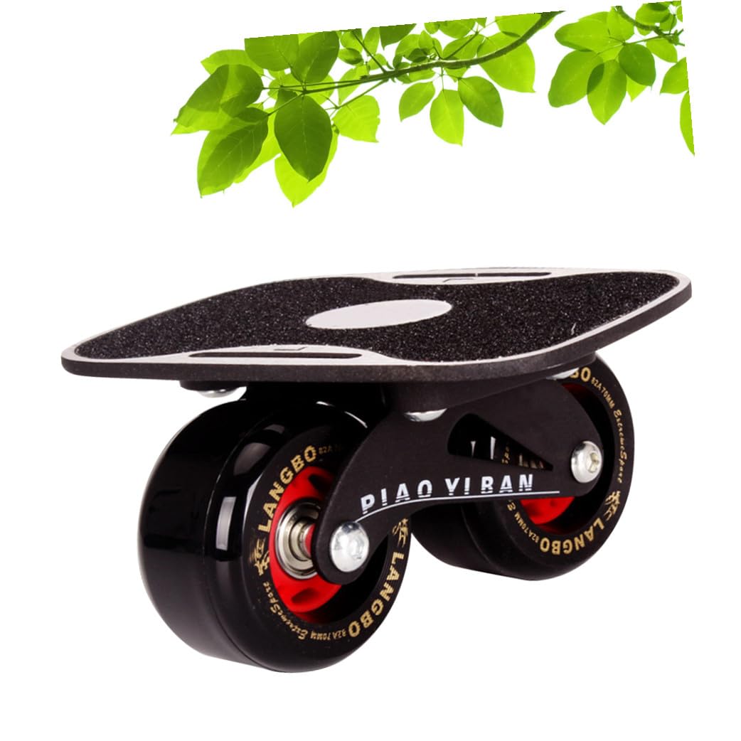 Hemobllo Planche de Drift en Alliage D’Aluminium Planche de Skate de Route à Roues Antidérapante, Portable, Usage Quotidien
