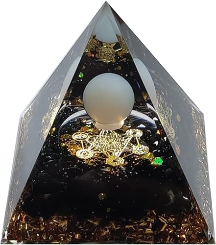 Chrikidor pirámide de orgones generador de pirámide de energía de cristal orgonita pirámides de equilibrio para protección meditación terapia de