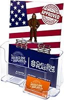 Vista 2 de SOURCE ONE Soporte para folletos premium para folletos de 8.5 pulgadas, con contenedor de tarjetas de presentación, organizador de encimera