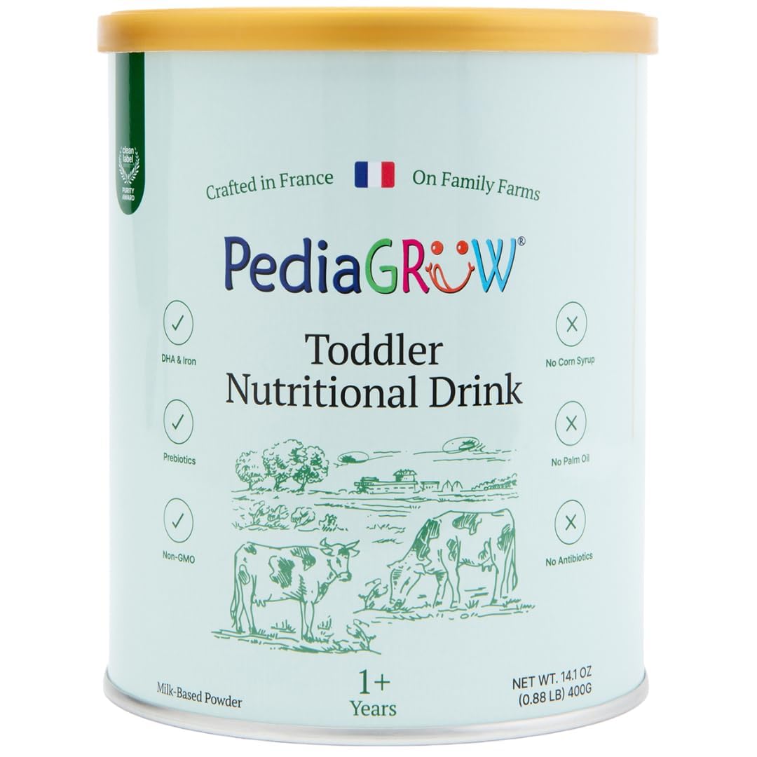 Premium European Toddler Nutritional Milk Drink Powder | Made in France, Grass-Fed Milk | DHA, Iron & Protein | Non-GMO | Great for Smoothies & Picky Eaters | 1 Year and Older