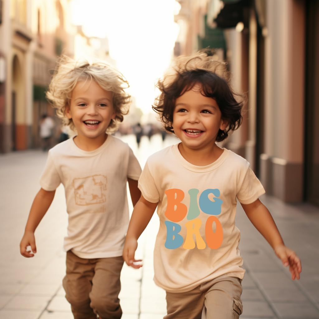 Big Brother Shirt for Toddler Baby Boy Big Bro Announcement T-Shirt Graphic Tee Short Sleeve Shirt - Image 4