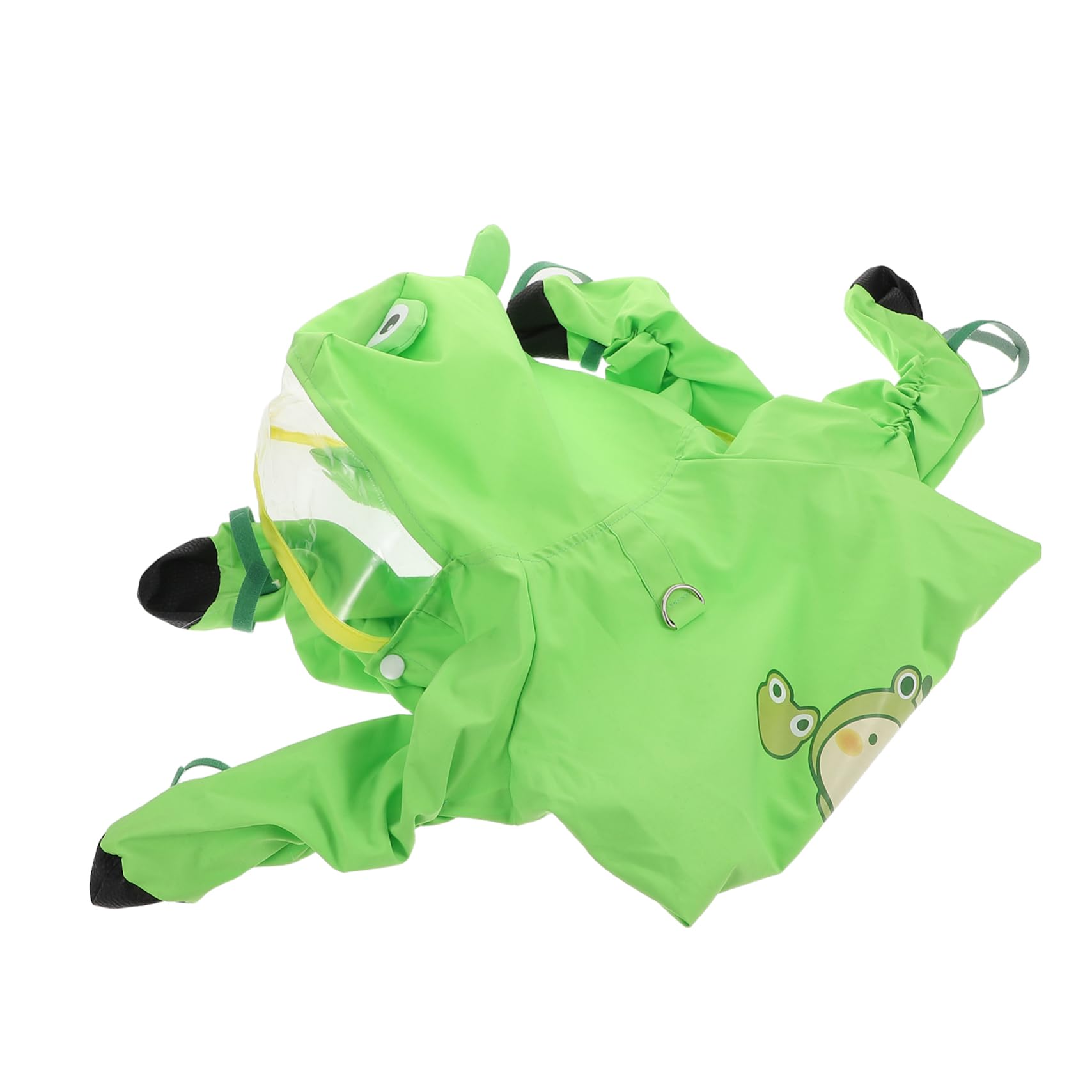 Sosoport Puppy Raincoat Full Coverage Poncho with Tail Leg Coverage Waterproof Soft Breathable Fashionable for Rainy Days