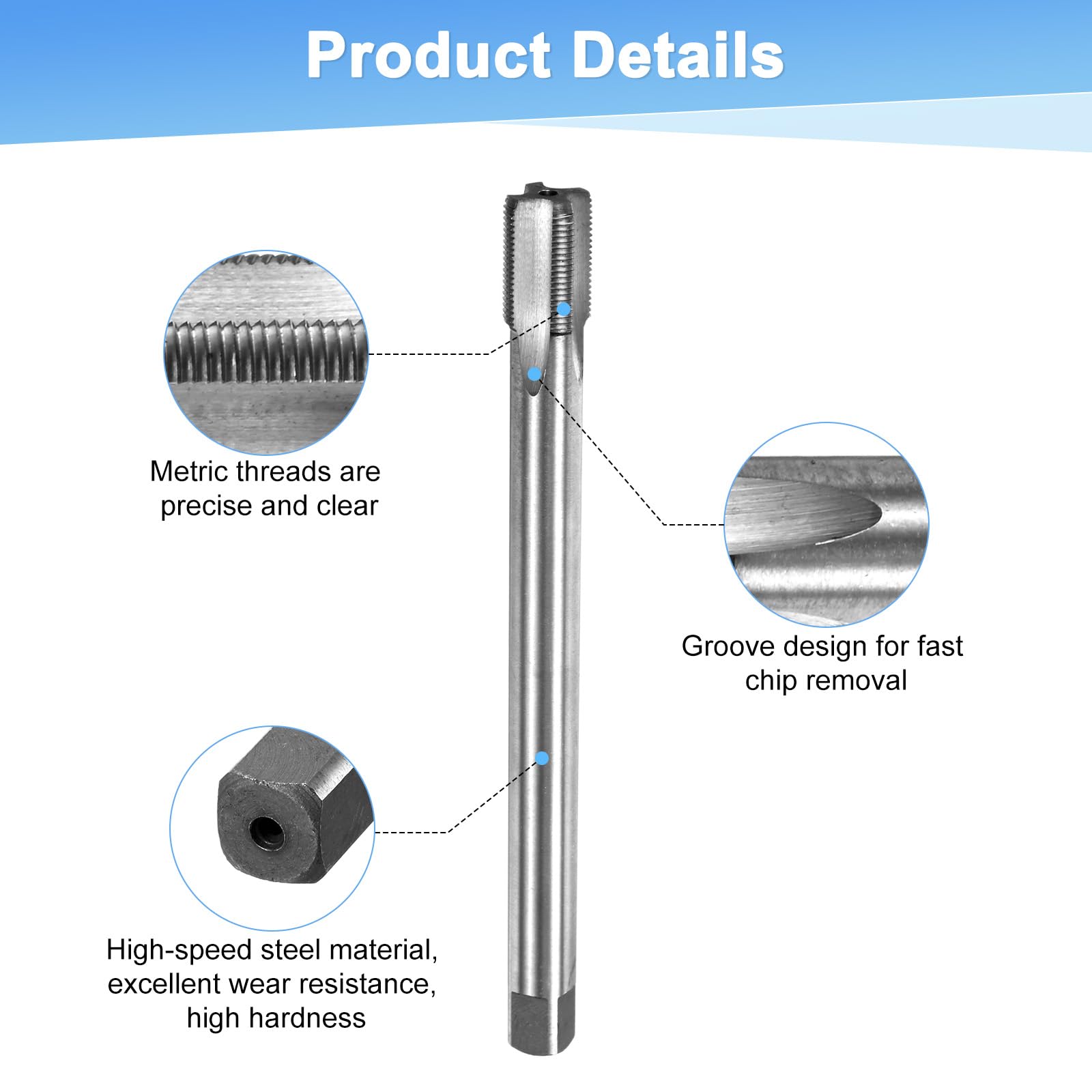 M METERXITY M15x1mm Metric Thread Tap - Image 2