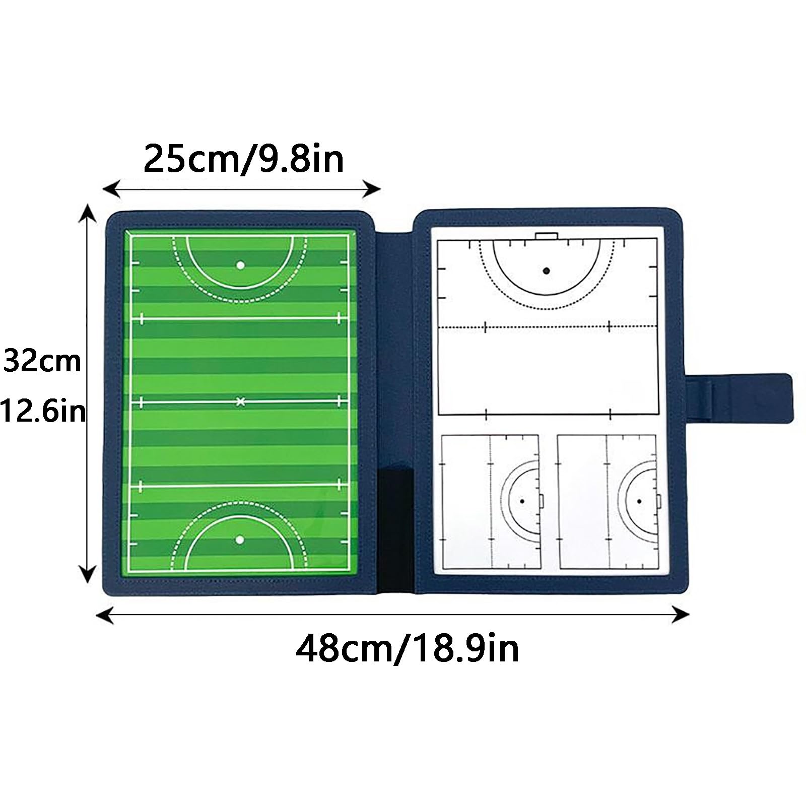 Magnetische Feldhockey-Coaching-Tafel, Feldhockey-Taktiktafel, mit 2 Löschbaren Stiften, Wasserfest und Langlebig, Zum Erklären Der Strategie