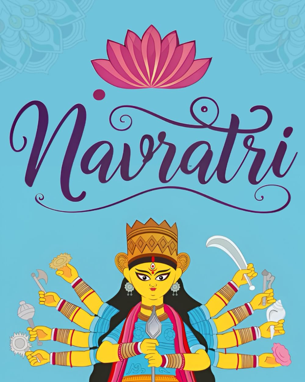 Navratri: Colourful Tales of Durga's Nine Forms with Pictures and Hindu Mythology