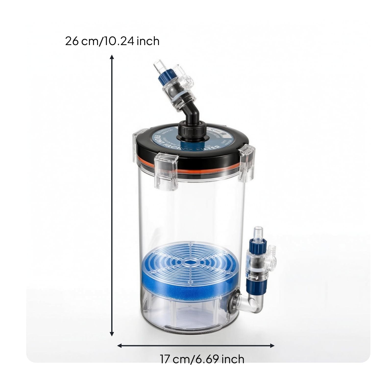 Aquarium Außenfilter Extern Außenfilter mit Filtermedien vielseitig Schwammfilterrolle für Aquarianer, Heimaquarium, A-Modell-Set Halbbaumwollversion - KY240A/20mm Anschluss