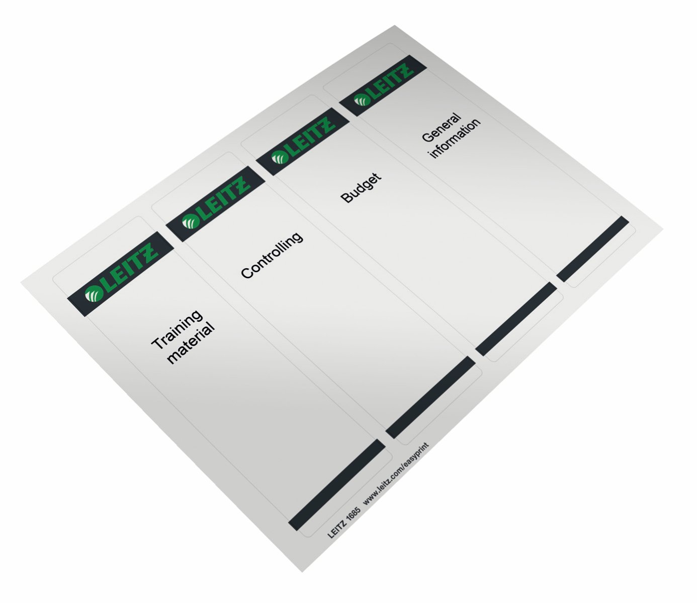 Leitz Cardboard labels, grey