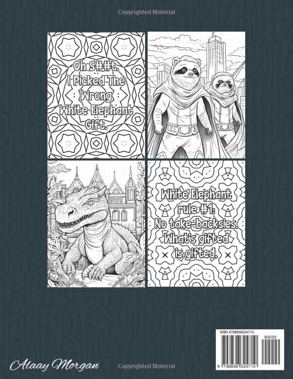 White Elephant Gifts For Adults: I'm Weird Coloring Book: A Totally Crazy Book Full of Unusual and Eerie Pictures To Color image 3