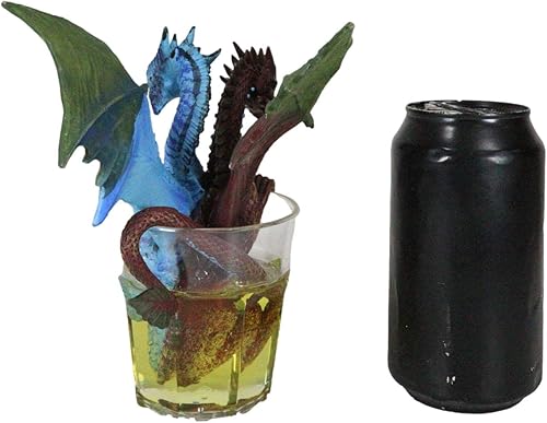 Miniatura 8 de Ebros Gift Drunken Beverage Spirit Cocktail Drink Gin and Tonic Dragon - Figura de tiro de cristal de 6.5 pulgadas de alto, escultura medieval