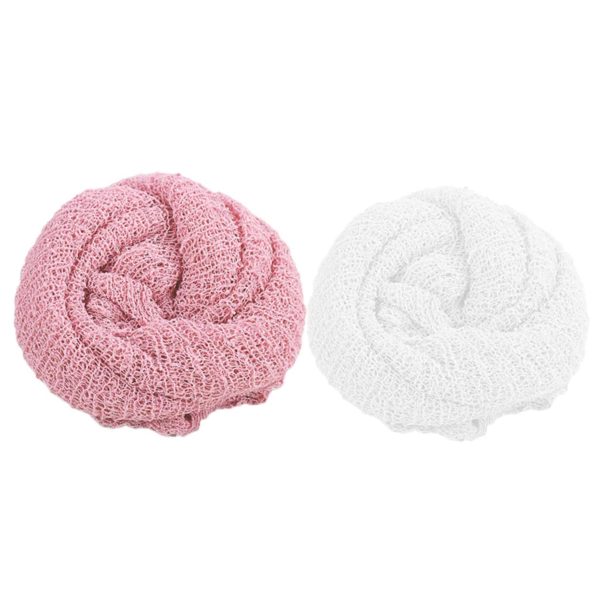 Abaodam 6piezas Envolvente para Recién Nacidos De Elástico y Transpirable para Sesiones De Fotografía y Rosa