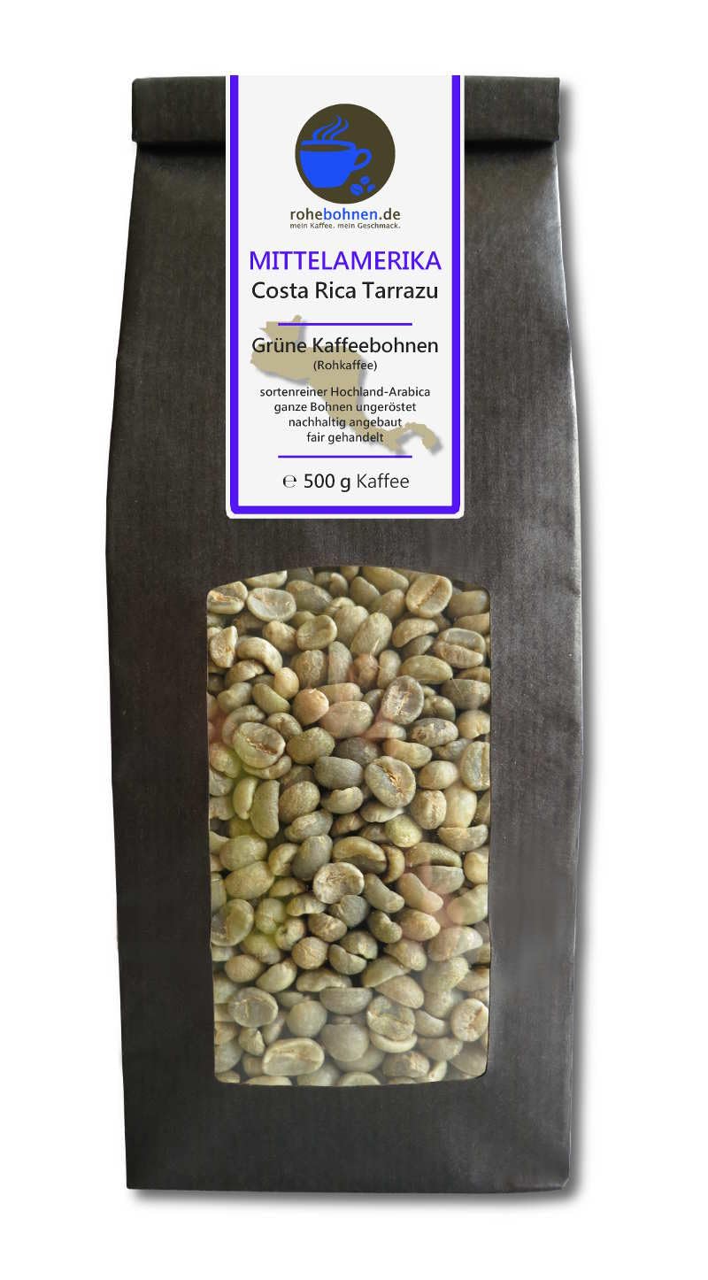 Café verde - Sumatra, Costa Rica, Brasil (paquete económico de granos de café verde, 3x 500 g)