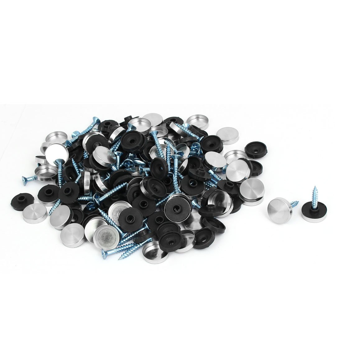 Aexit 16mm Dia Quality Parts 304 Stainless Steel Cap Nails Mirror Screws Decorative Fittings 200PCS Model:90as568qo632