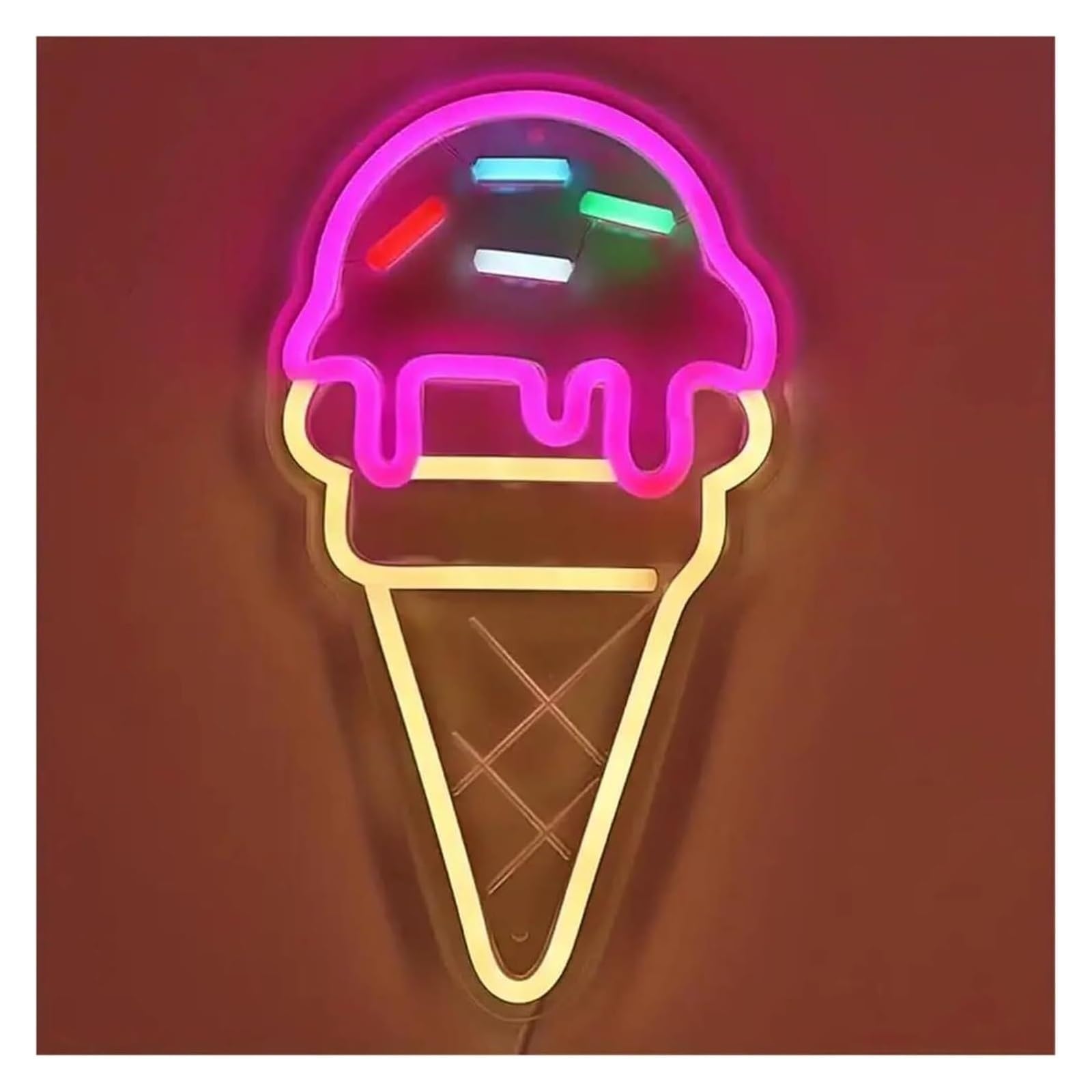 Zynther Neon lamp Neon Signs Light Decor Lights for Ice Cream, Decoration 29.6x16.4cm