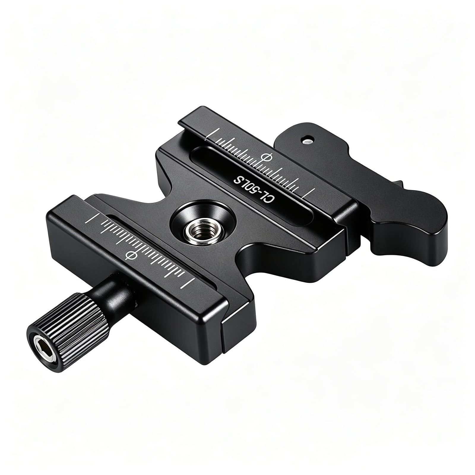 Andoer CL-50LS Quick Release Plate z regulowaną dźwignią przycisk 1/4" i 3/8" otwór na śrubę płyta statywu do Arca Swiss Standard płytka szybkozłączka głowica kulowa statyw