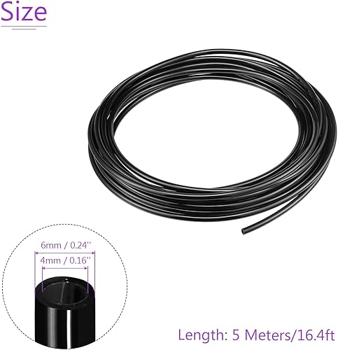Miniatura 7 de DMiotech Tubo neumático de 0.157in x 0.236in, compresor de aire de 36.1ft36.1 pies, tubo de manguera de línea de poliuretano para transferencia de