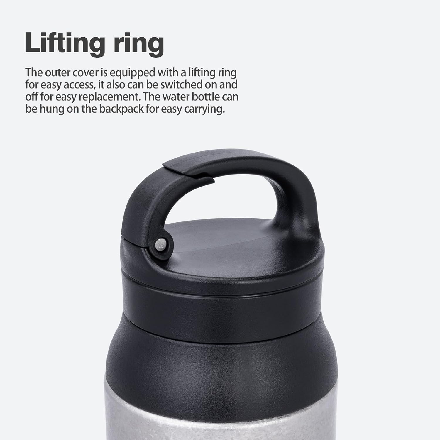 Boundless Voyage 600ml Titanium Double-Walled Insulated Bottle Portable Reusable Travel Coffee Tea Cup for Hot and Cold Beverages