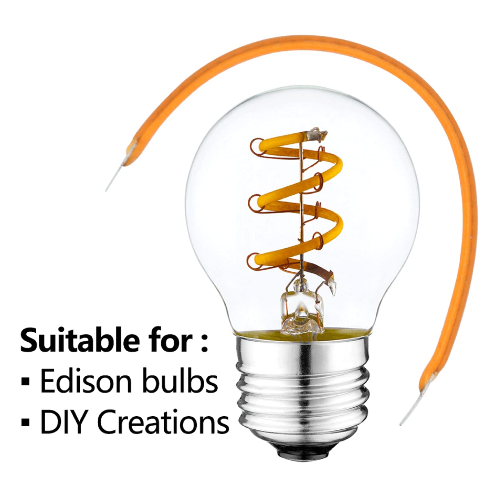 50pcs LED 3V 60mm 95mm 145mm 185mm Filamento Led Flessibile Led Edison Lampadina Modello Fai Da Te Trasformazione Auto Giocattolo Trasformazione 2700K,Rosa,60mm 50pz