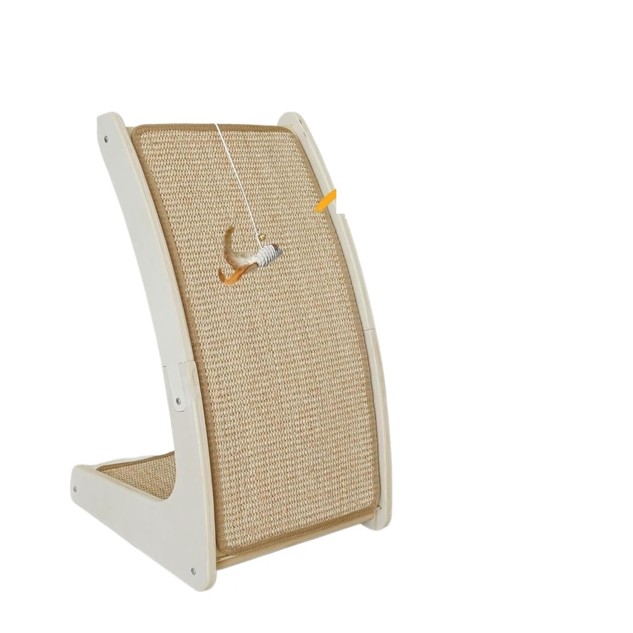 Jucgghk Practical L-Shaped Sisal Cat Scratching Board with Catnip, Artificial Pet Scratching Board, Suitable for Indoor Pets Suitable for Indoor Pets(Ramp)