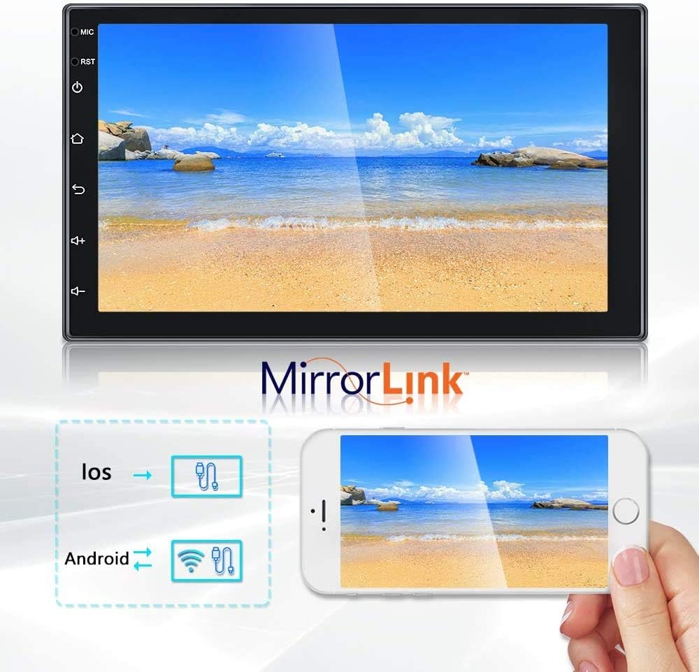 Free Shipping 🛒 Android Double din 7 inch in-Dash GPS Navigation System car Stereo Radio Receiver HD Touch Screen WiFi Bluetooth FM Audio Player Support DVR/Backup Camera Input & Mirror Link for iOS/Android Phones Cheapest 🛒 Android Double din 7 inch in-Dash GPS Navigation System car Stereo Radio Receiver HD Touch Screen WiFi Bluetooth FM Audio Player Support DVR/Backup Camera Input & Mirror Link for iOS/Android Phones