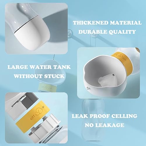 Miniatura 4 de Botella de agua para perros, botella de agua portátil para mascotas con contenedor de alimentos, dispensador de agua portátil al aire libre para