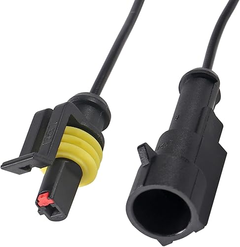 Miniatura 7 de AITRIP Paquete de 10 conectores eléctricos impermeables de 16 AWG para automóvil, enchufe de 4 pines, conectores de cable eléctrico para automóvil,
