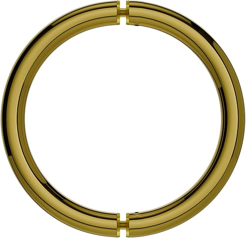 Miniatura 50 de BRIXWELL HC-6BTB-ACP - Manija de puerta de ducha de estilo circular de centro a centro de 6 pulgadas, montaje trasero con cobre antiguo