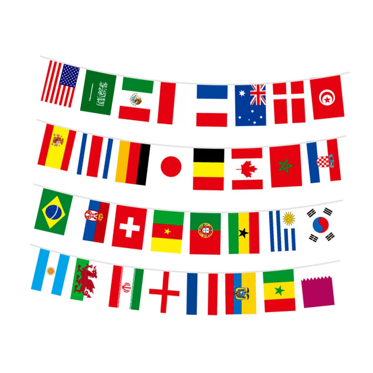 Cabilock 6 Set Bandiera Stringa Bandiera Striscioni Di Bandiere Stamina Della Del Mondo Euro Banner Paese Asta Della Bandiere Di Stamina Prima Panno in Poliestere