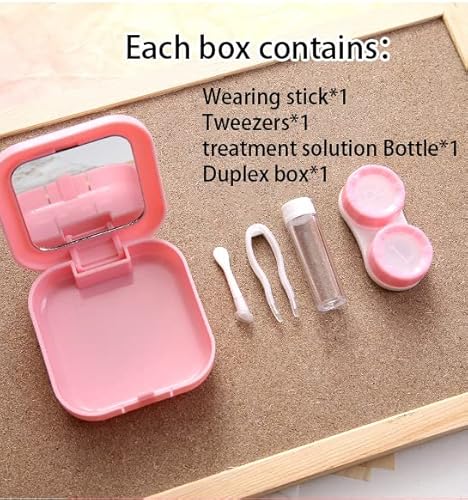 WANGCL 4 custodie per lenti a contatto da viaggio