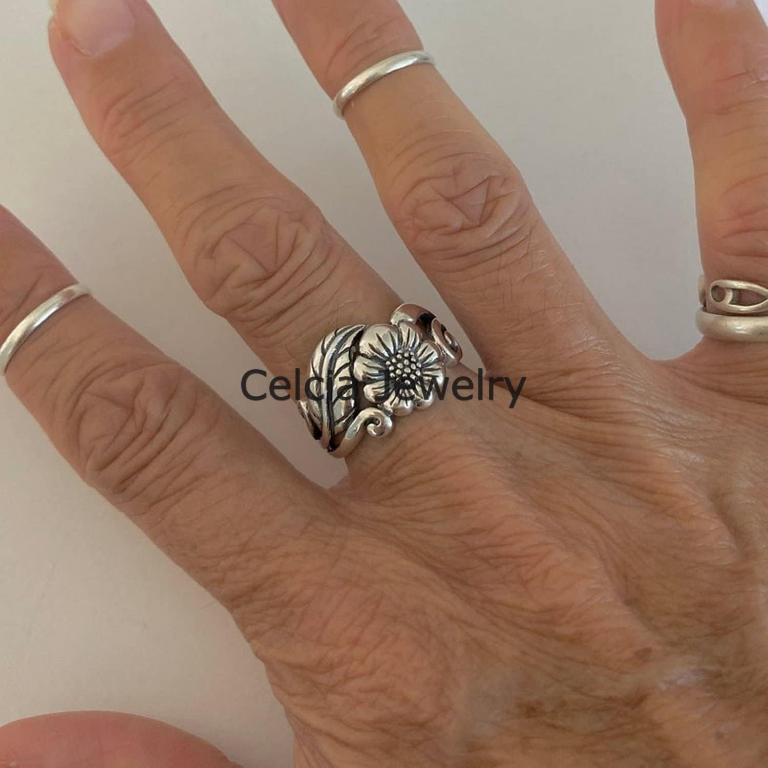 Solid 925 Sterling Silver Large Filigree Butterfly Ring, Boho Ring, Spirit, Metaphysical Gifts for Women, Minimalist, Unique Mothers Day