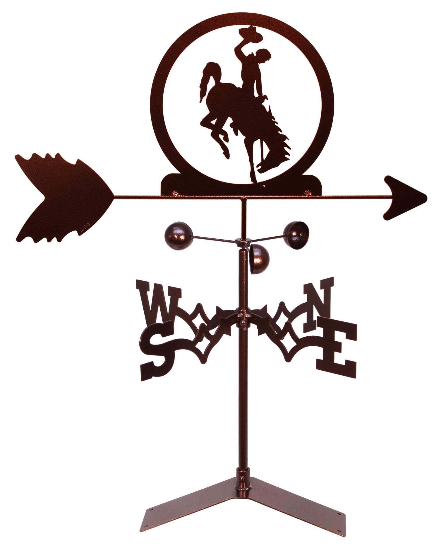 SWEN Products Wyoming Bucking Horse Weathervane (Roof Mount Included)