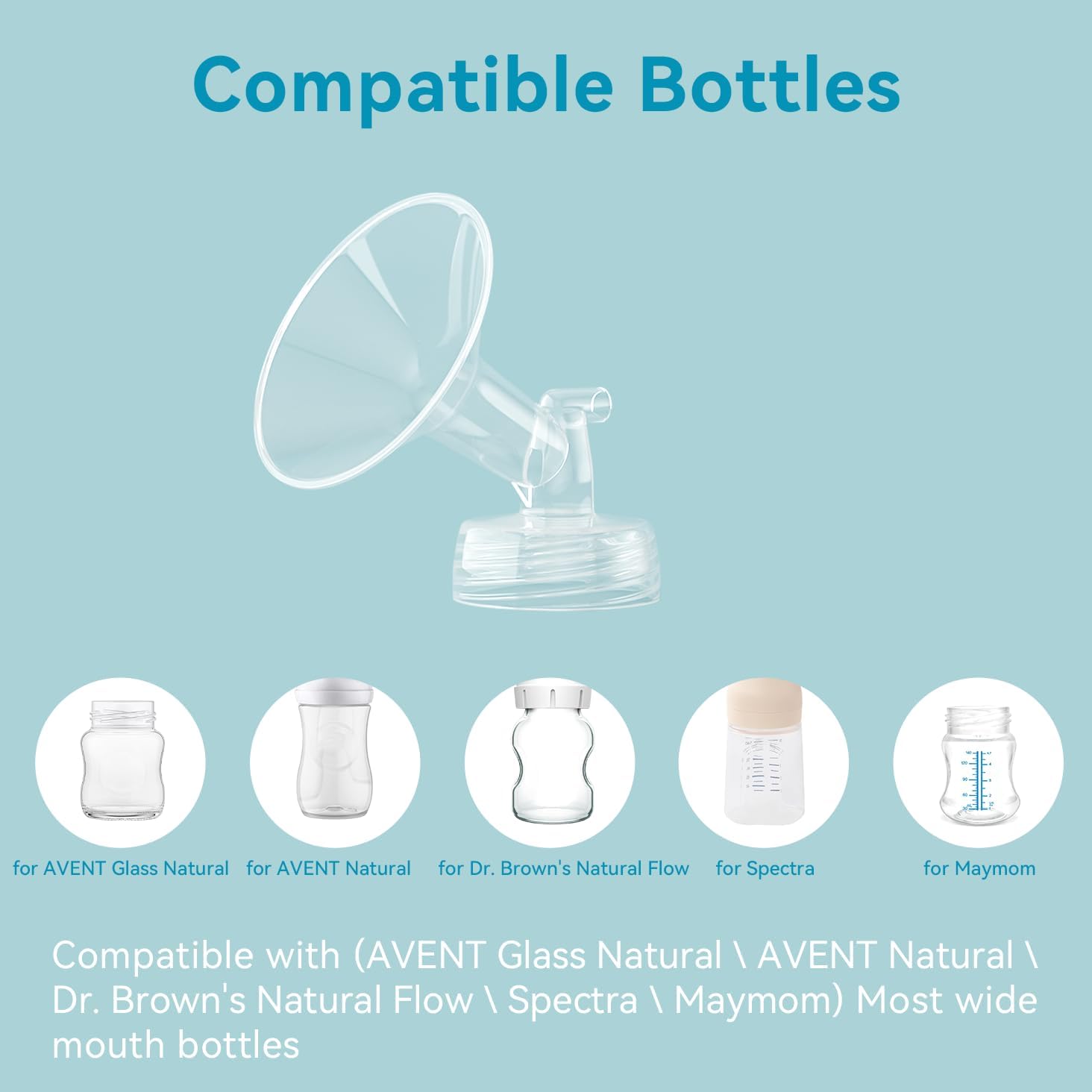 Breast Pump Accessories Kit - 21mm Flange Set Compatible with Spectra S1/S2/Motif Luna, Includes Valves, Tubing & Backflow Protectors - Image 3