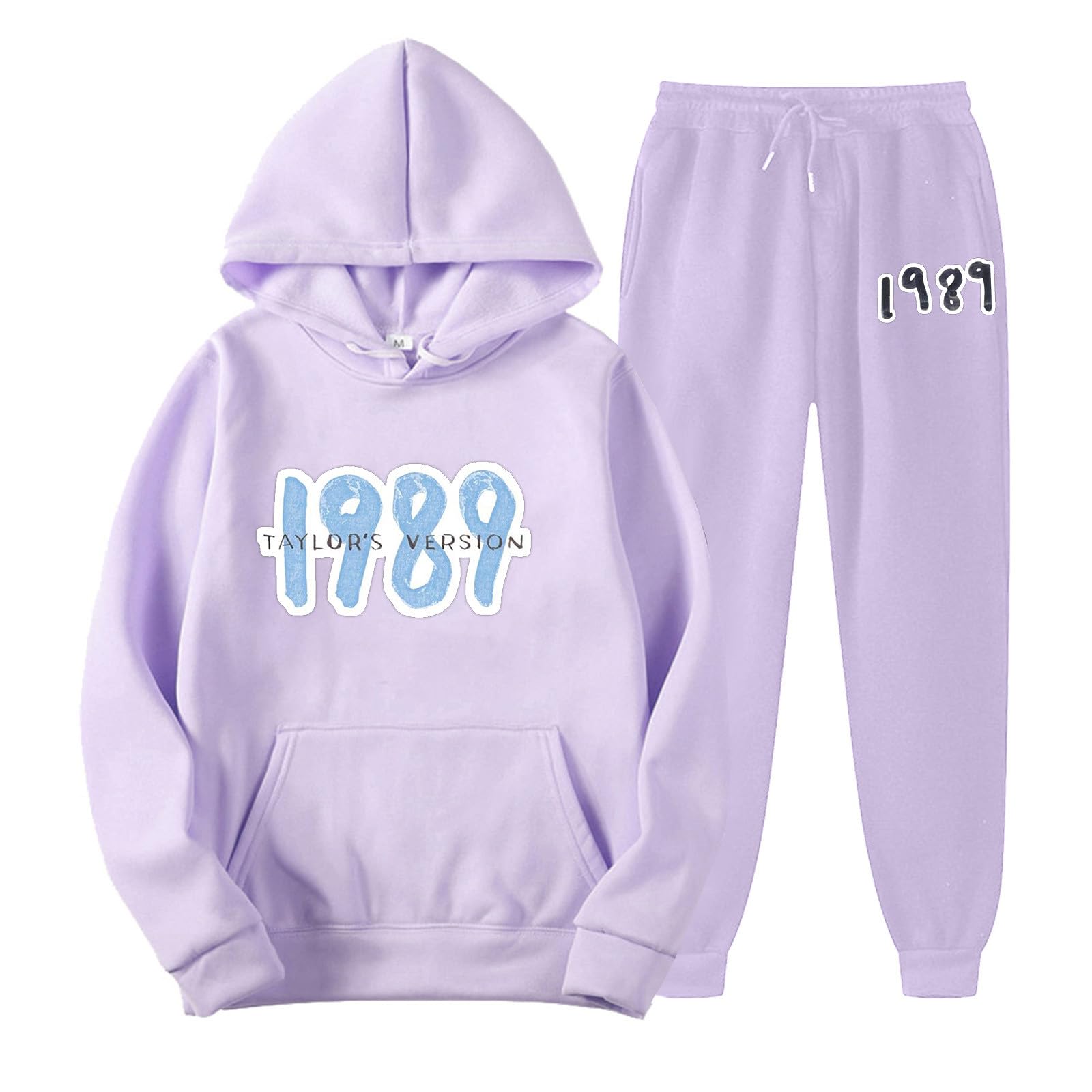 GenericTaylor ERAS Tour Swift 1989 Women Hoodie Two Piece Outfits Long Sleeve Sweatshirt Loungewear Hooded Coat Tops Trousers Joggers Streetwear Tracksuit