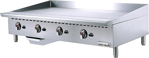 Winco Plancha comercial de gas natural, 48"