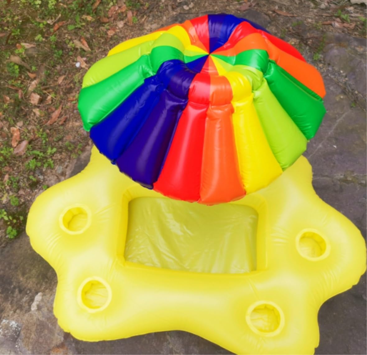 Tacka Na Basen Pływająca Taca Pływająca Taca Basenowa Pływaki Do Basenu Dla Dorosłych Do Piaskownic Spa Kąpiel I Imprezy PłYwająCy Uchwyt Na Napoje(Yellow)