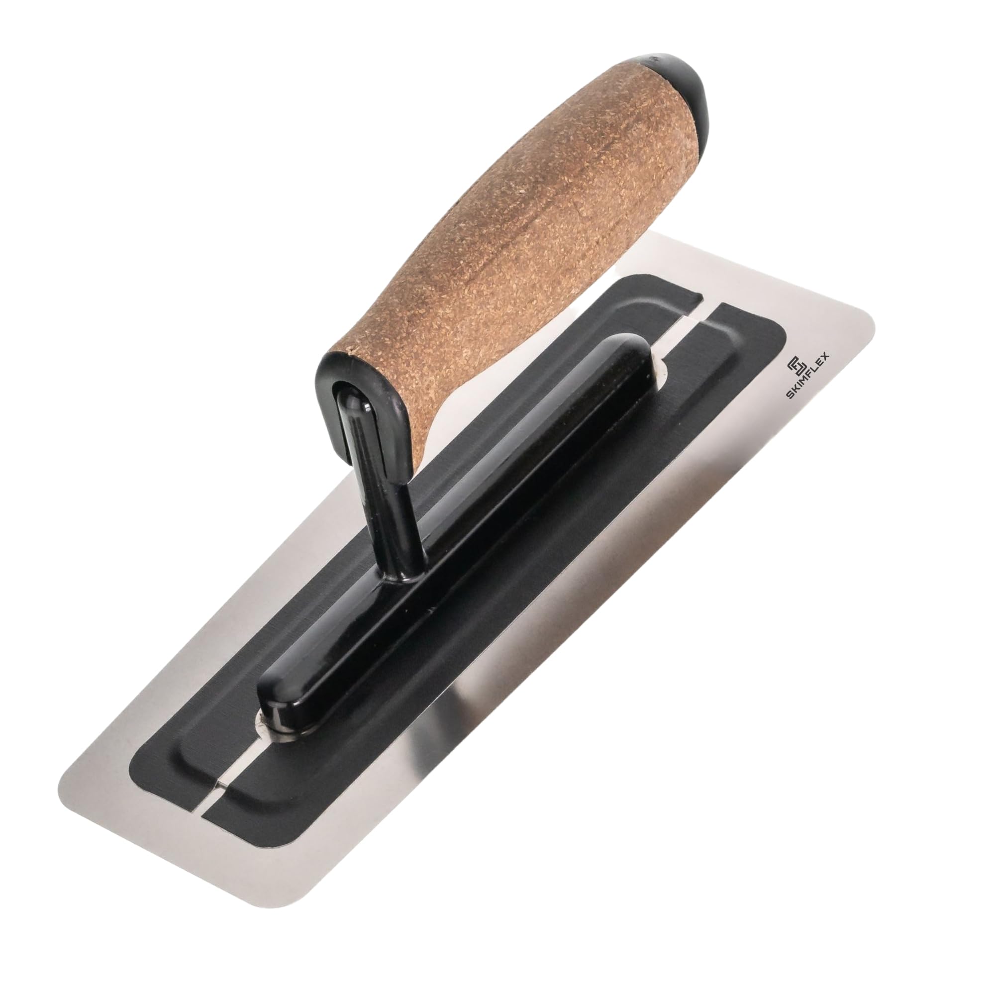 Skimflex Venetian Plaster Trowel 240Mm – Flexible Tapered Stainless Steel Blade With Cork Handle – Microcement Finishing Tool For Decorative Plastering