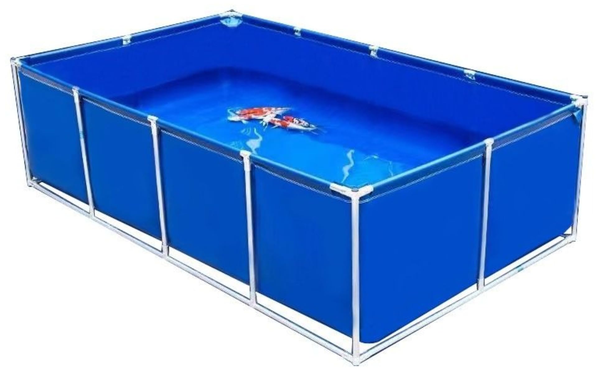 大型角型水槽 養殖池 貯水槽 ブルー Amazon | 水槽 長方形 大型 折りたたみ式 プール アクアリウム 養殖池