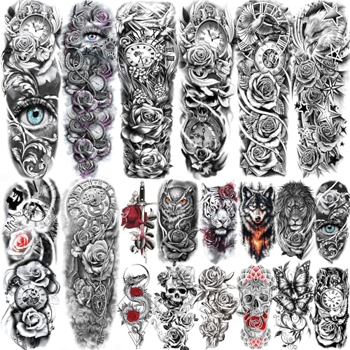 GOCOLORING angel tattoo arm sleeve