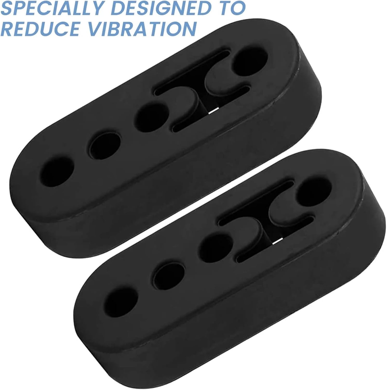 Rubber Exhaust Hanger 12PCS Exhaust Rubber Hanger, Insulator Bushing Mount with 4 Holes, Adjustable Muffler Shock Absorber Bracket for Automotive