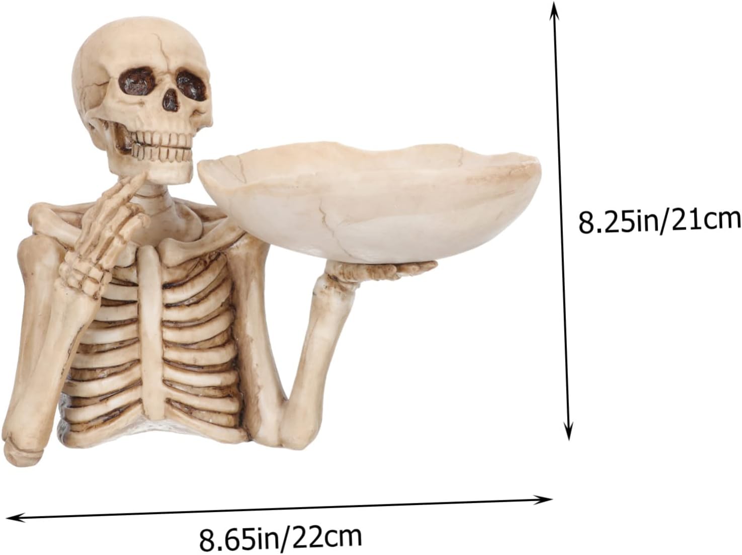 Ciieeo Modern Household Ornament Skeleton Design Fruit Plate Desktop Decoration Skeleton Ornaments Creative Storage Tray