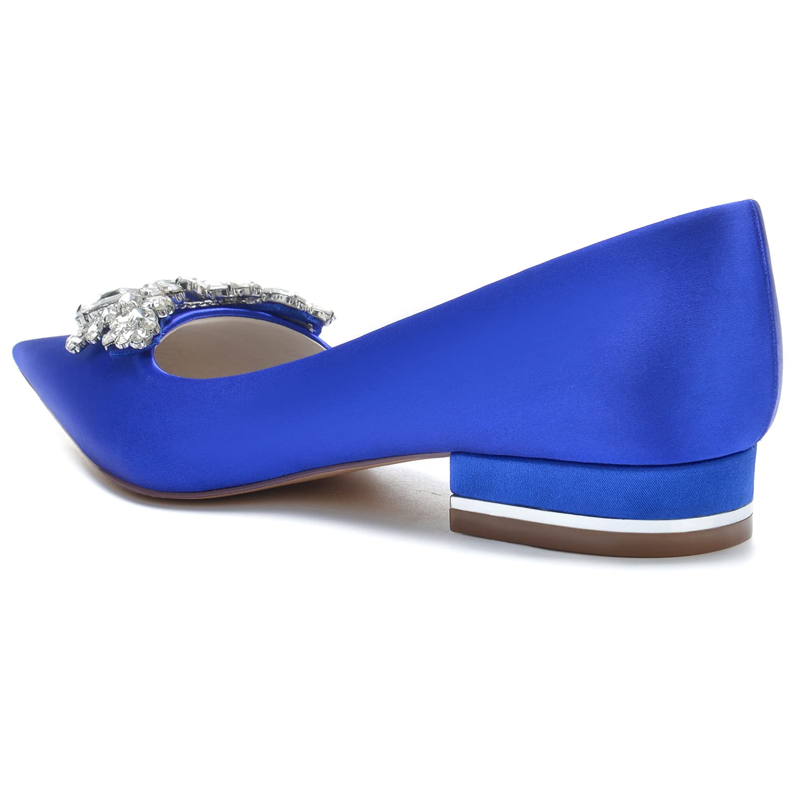 Scarpe col Tacco Donna Moda Punta Appuntito Scarpe da Sposa Plateau Estivi Scarpe Sandali Tacco Basso Scarpe Taglia 36-43 EU,Dark Blue,37 EU