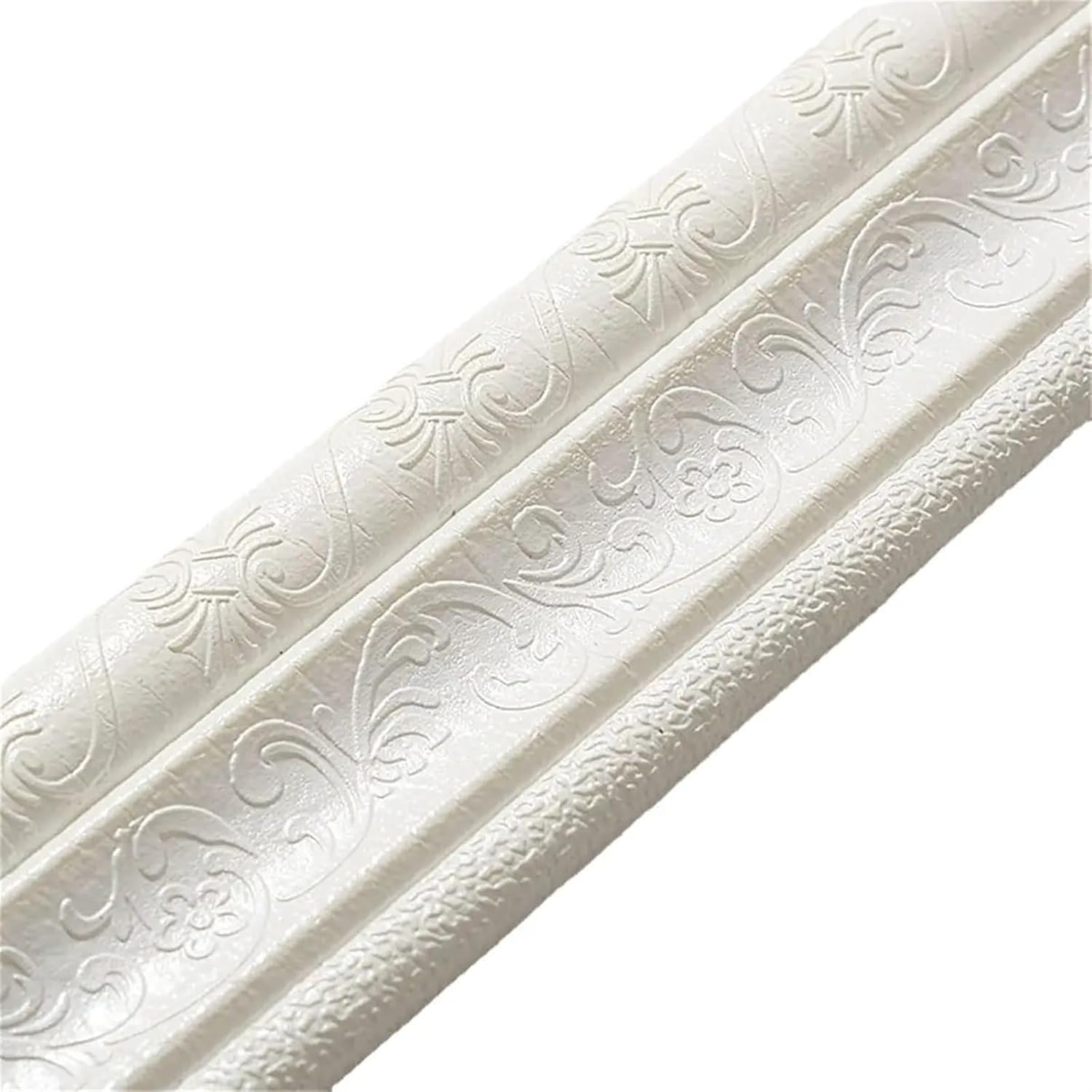 k3Mq9Rw Self Adhesive Corner Protectors Self-adhesive Foam Skirting Board Corner And Waistline Stickers(White)