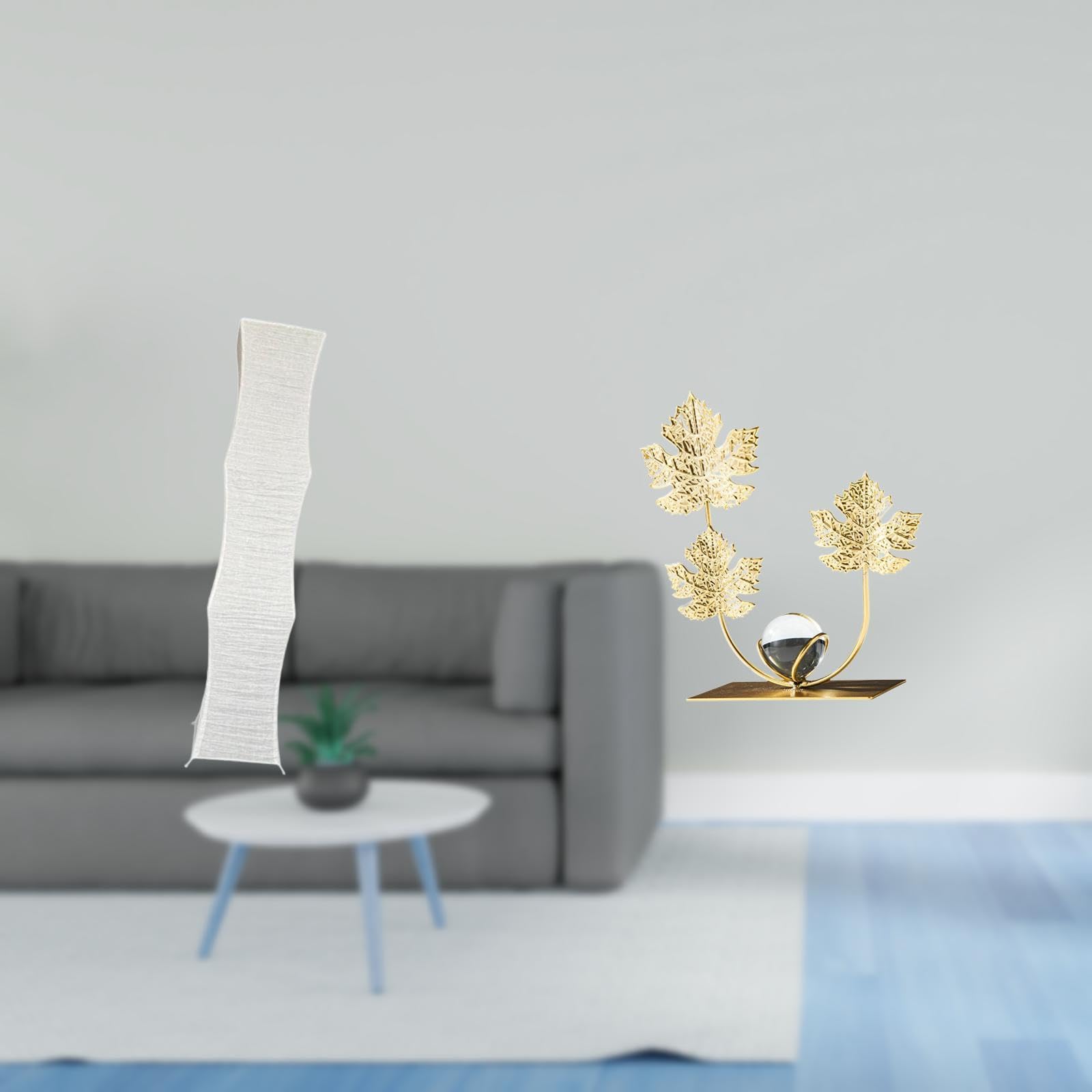 Living Room Standing Lamp Shade with Leaf Sculpture Bookshelf Ornament for Bedroom Holiday Housewarming Gift Modern Home Decor-image-30