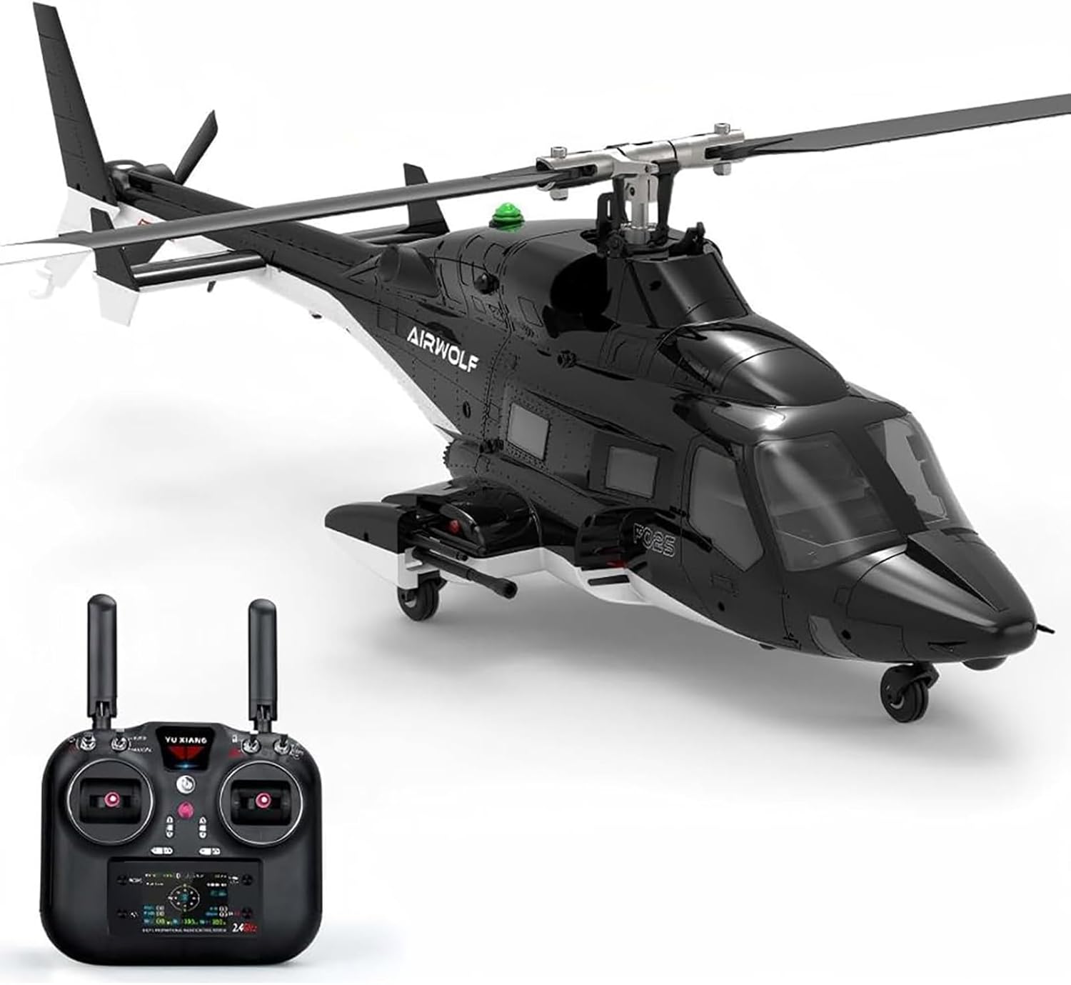 F02S RC ヘリコプター大人のため、2.4 G 8 ch Flybarless 軍事