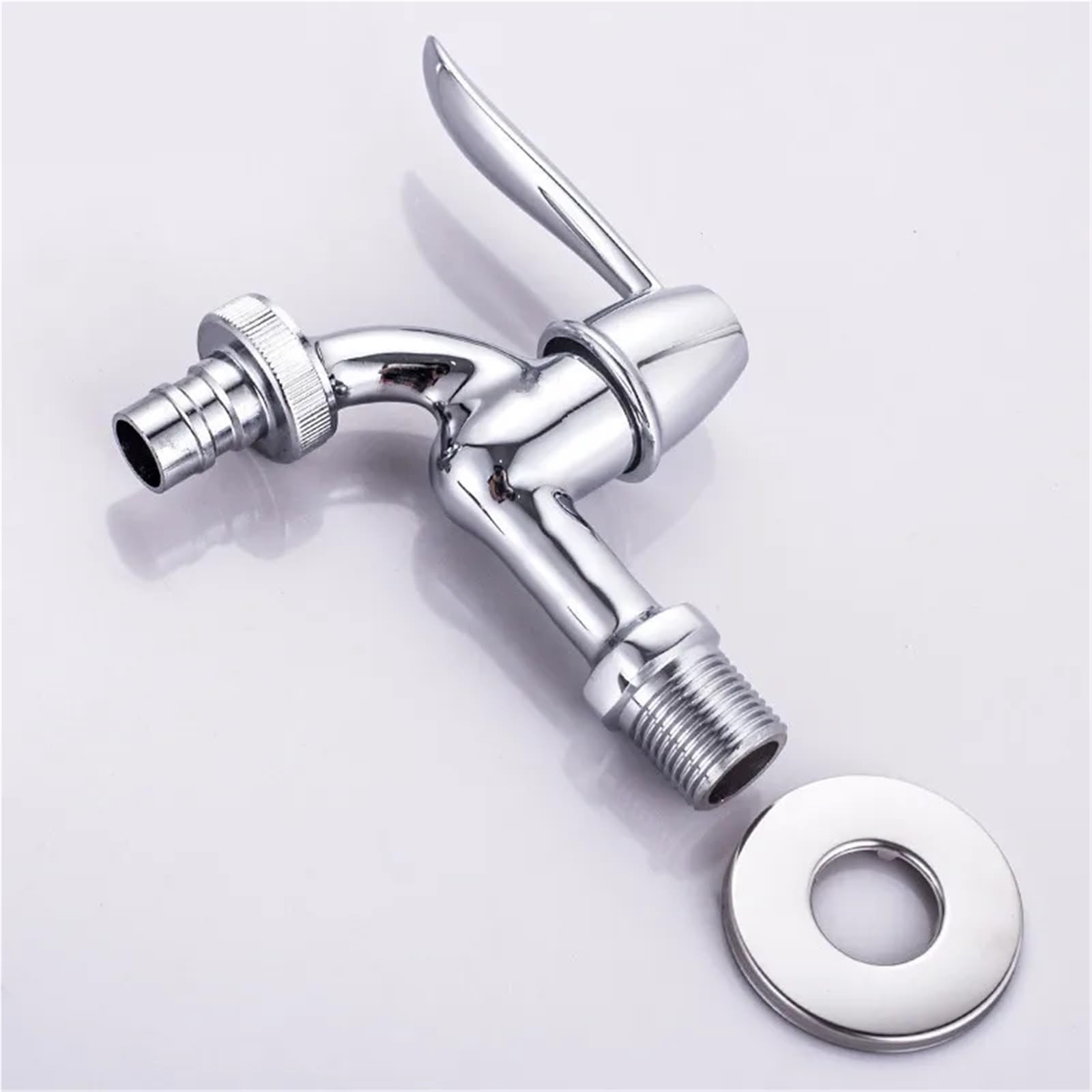 Grifo de baño de 3/4" de latón Cromado, Grifo de Agua para jardín Exterior, Grifo para Lavadora