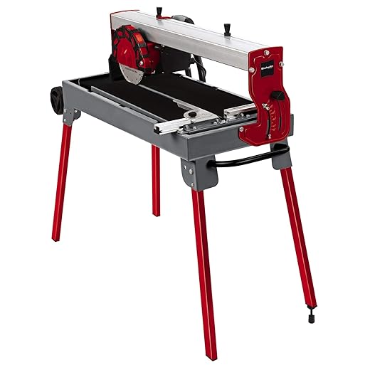 Einhell Coupe-carrelage radial TE-TC 620 U (900 W, Hauteur de travail : 700 mm, longueur de coupe 620 mm, Grand bac de récupération d'eau, Protection du disque)