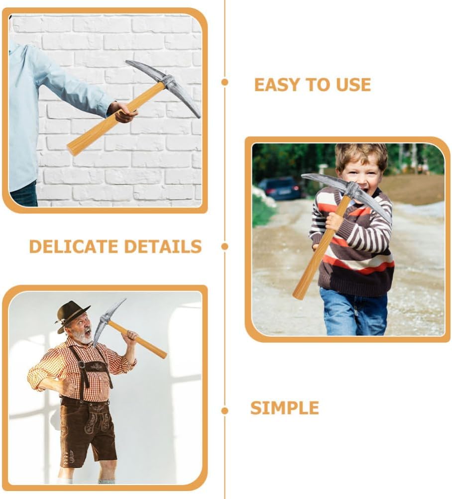 Homoyoyo 6Pcs Pickaxe Toy Dwarf Pickaxe Costume Prop Stage Performance Props Party Favor Supply