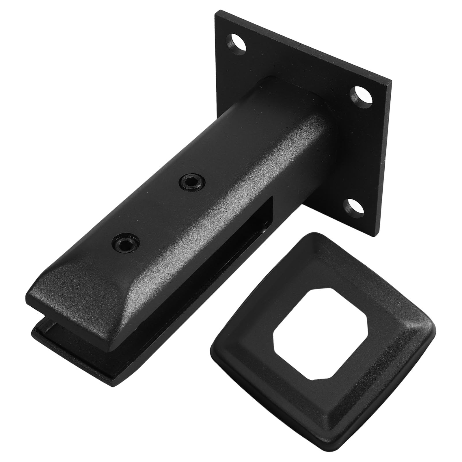 Pince pour panneau de verre en acier inoxydable noir Alipis pour design architectural